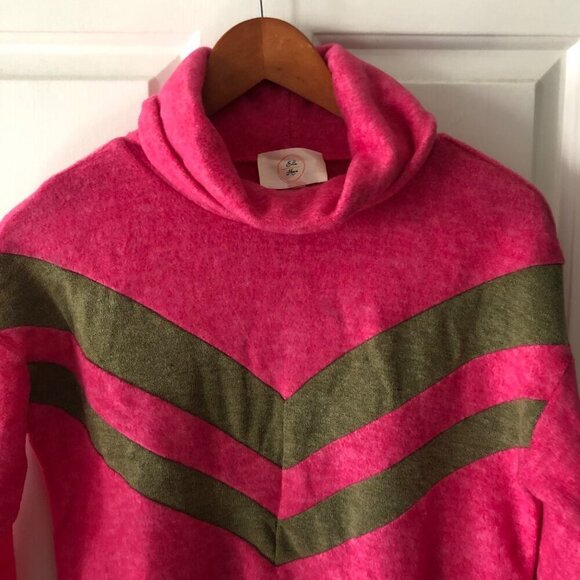 NWT ANTHROPOLOGIE Ella Mara Turtleneck Sweater Size XXSP Pink - Picture 1 of 11